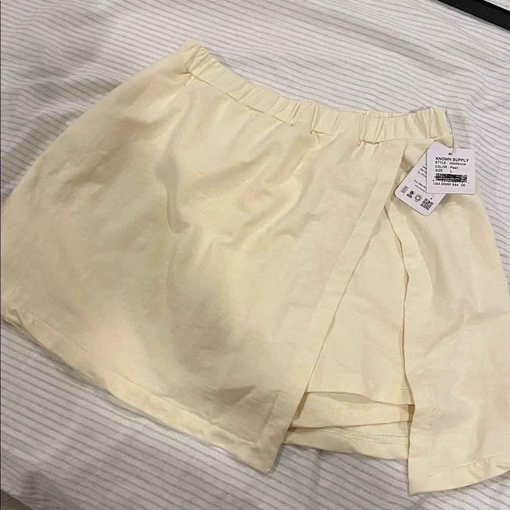 NEW NWT Known Supply Large WESTBROOK SKORT - PEARL